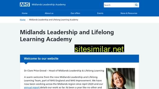 midlands.leadershipacademy.nhs.uk alternative sites