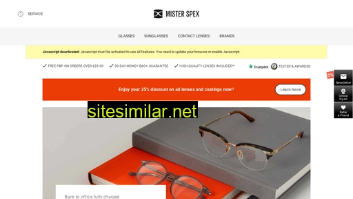 Misterspex similar sites