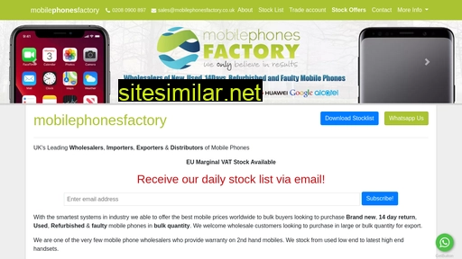 mobilephonesfactory.co.uk alternative sites