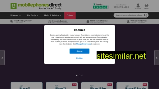 mobilephonesdirect.co.uk alternative sites
