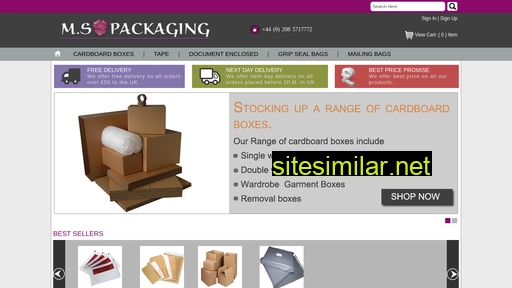 mspackaging.co.uk alternative sites