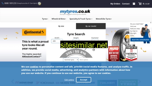 mytyres.co.uk alternative sites