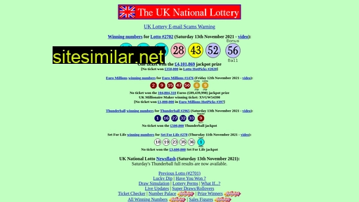 national-lottery.org.uk alternative sites