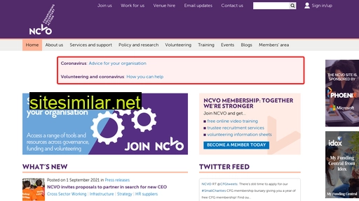ncvo.org.uk alternative sites