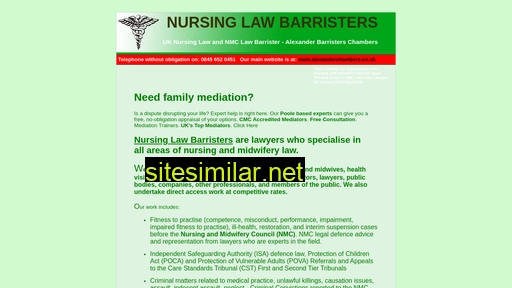 nursinglawbarristers.co.uk alternative sites