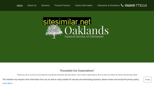 oaklandsfuneralservice.co.uk alternative sites