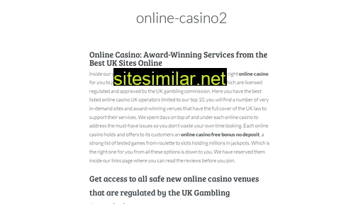 online-casino2.co.uk alternative sites