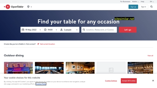 Opentable similar sites