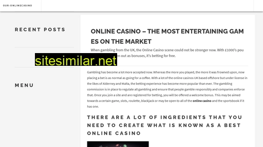 our-onlinecasino.co.uk alternative sites