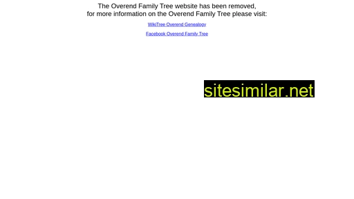 overend.org.uk alternative sites