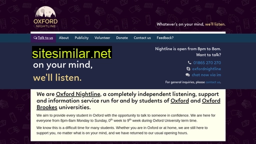 Oxford similar sites