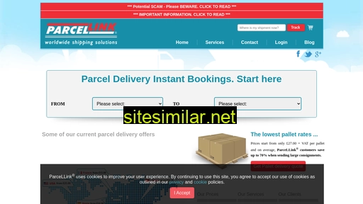 parcel-link.co.uk alternative sites