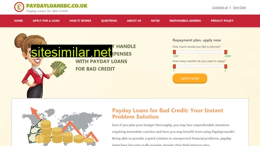 paydayloansbc.co.uk alternative sites