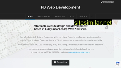 pbwebdev.co.uk alternative sites
