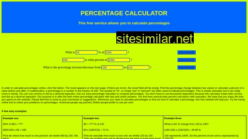 percentage-calculator.uk alternative sites
