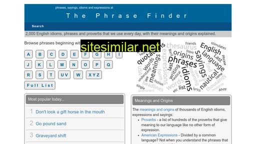 phrases.org.uk alternative sites