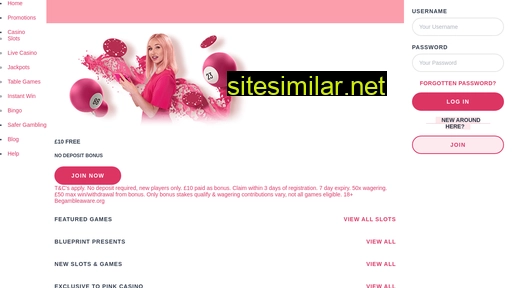 pinkcasino.co.uk alternative sites