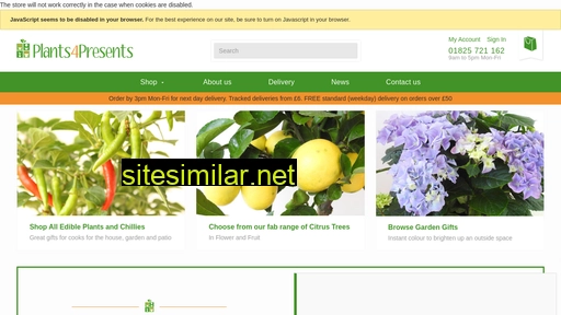 plants4presents.co.uk alternative sites