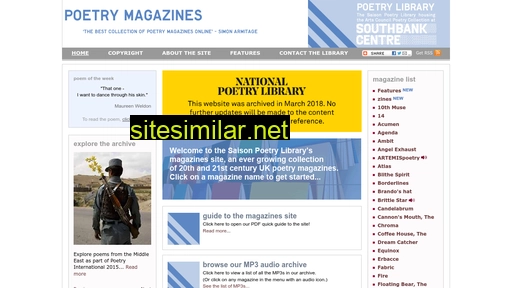 Poetrymagazines similar sites
