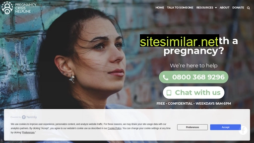 pregnancycrisishelpline.org.uk alternative sites