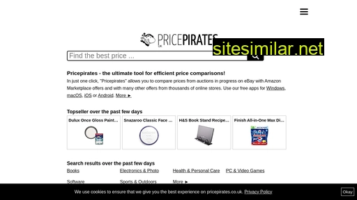 pricepirates.co.uk alternative sites
