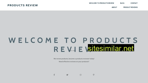 Productsreview similar sites