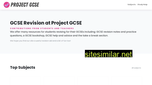 projectgcse.co.uk alternative sites
