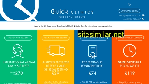 quickclinics.co.uk alternative sites