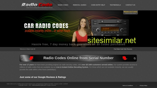 radio-code.co.uk alternative sites