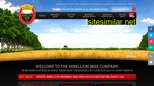 rebellionbeer.co.uk alternative sites