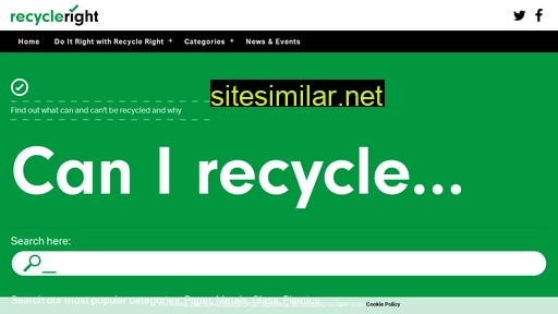 recycleright.org.uk alternative sites