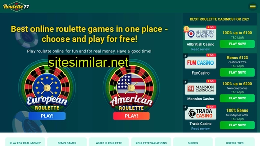 roulette77.co.uk alternative sites