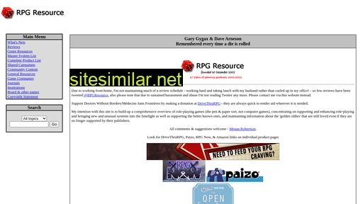 Rpg-resource similar sites