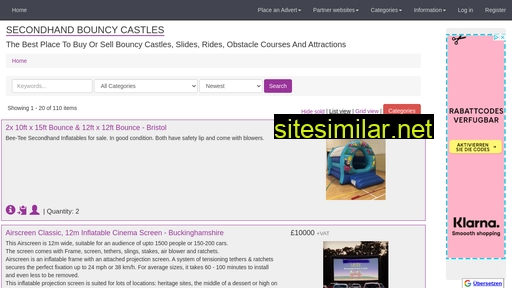 secondhand-bouncy-castle.co.uk alternative sites