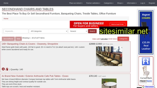 Secondhand-chairs-and-tables similar sites