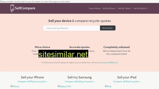 sellcompare.co.uk alternative sites