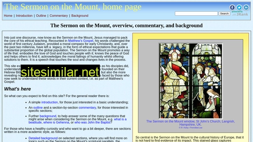 sermononthemount.org.uk alternative sites
