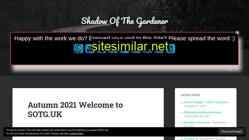 Shadowofthegardener similar sites
