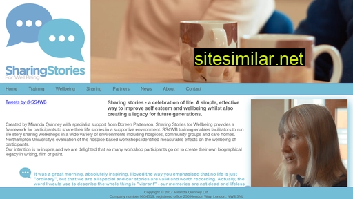 sharingstoriesforwellbeing.co.uk alternative sites
