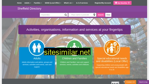 sheffielddirectory.org.uk alternative sites