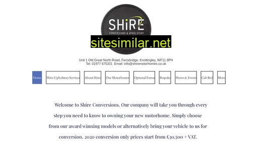 shiremotorhomes.co.uk alternative sites