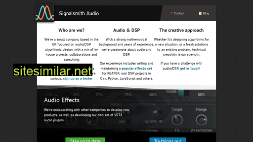 signalsmith-audio.co.uk alternative sites