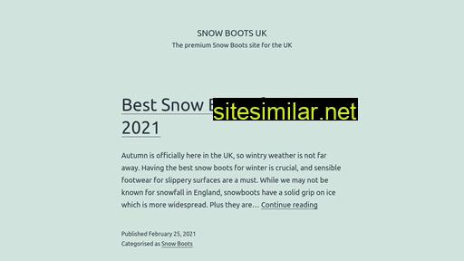 snow-boots.org.uk alternative sites