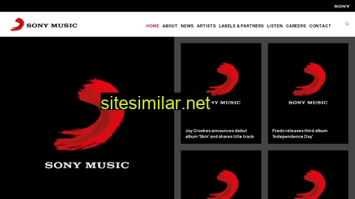 Sonymusic similar sites