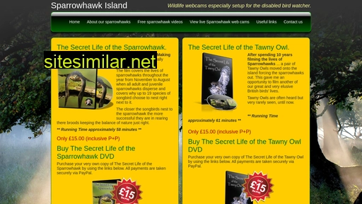 sparrowhawk-island.co.uk alternative sites