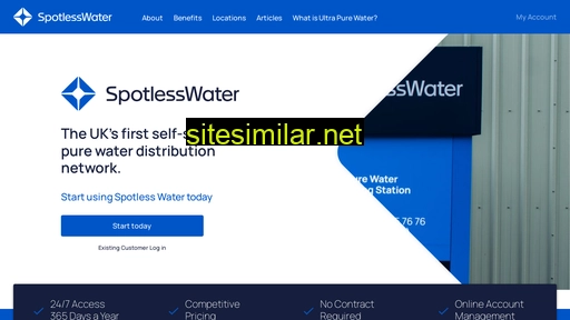 spotlesswater.co.uk alternative sites