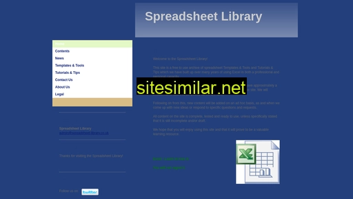 spreadsheet-library.co.uk alternative sites