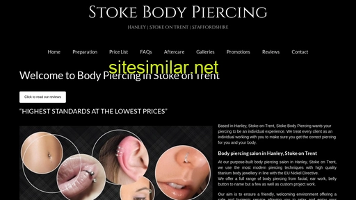 stokebodypiercing.co.uk alternative sites