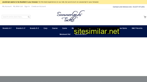 summerlands-tackle.co.uk alternative sites