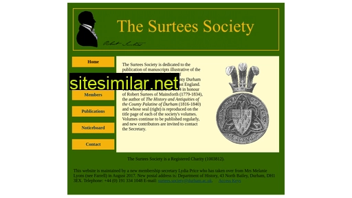 surteessociety.org.uk alternative sites